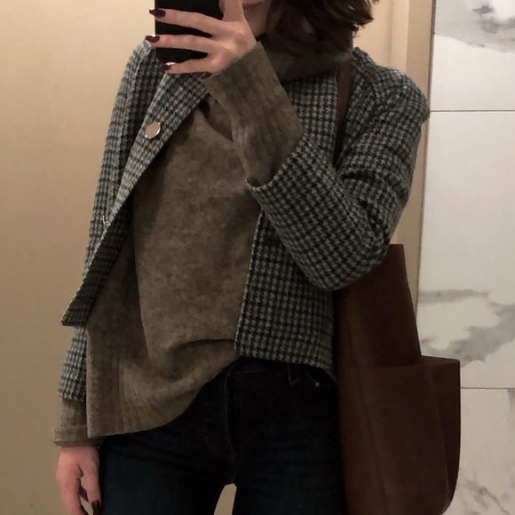 Wilfred cropped Houndstooth Jacket - Picture 6 of 7